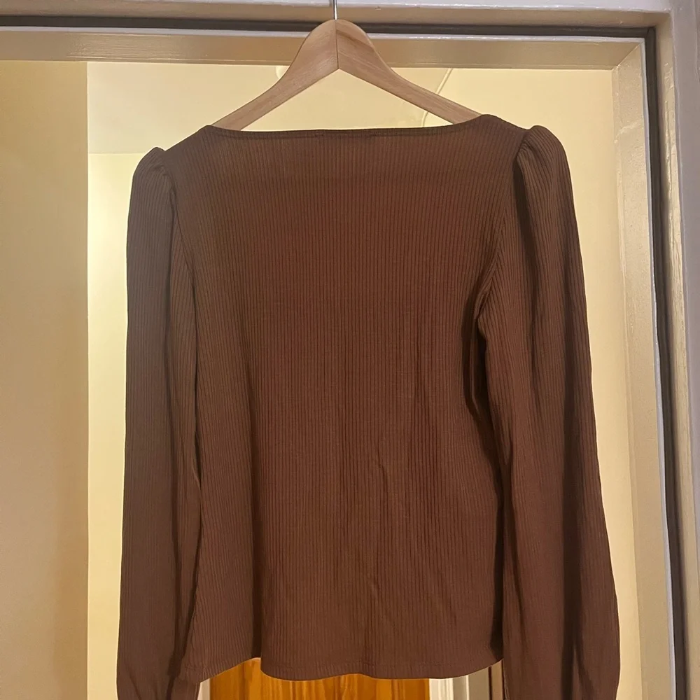 Reformation Vita Top Brown Medium - Picture 4 of 7